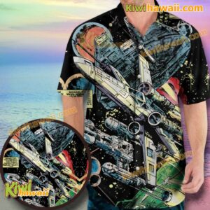 Buffalo Games Star Wars Stay On Target Hawaiian Shirt E7y18Q6