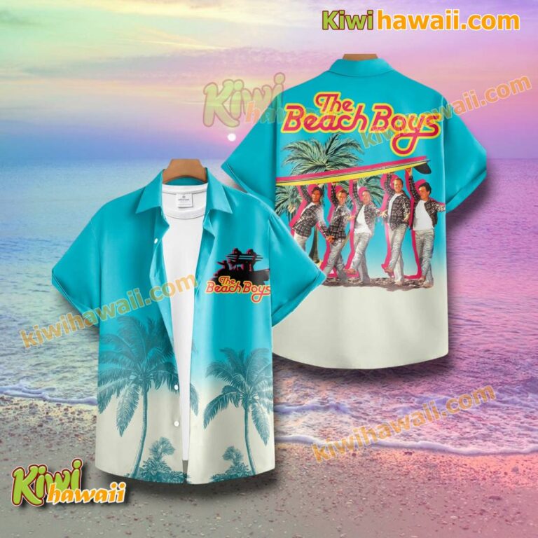 The Beach Boys Tropical Palm Tree Hawaiian Shirt GA9huoy