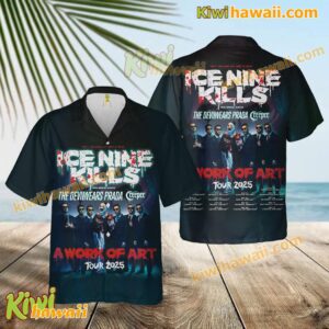 Ice Nine Kills A Work Of Art Tour 2025 Hawaiian Shirt DpkJ5Bv