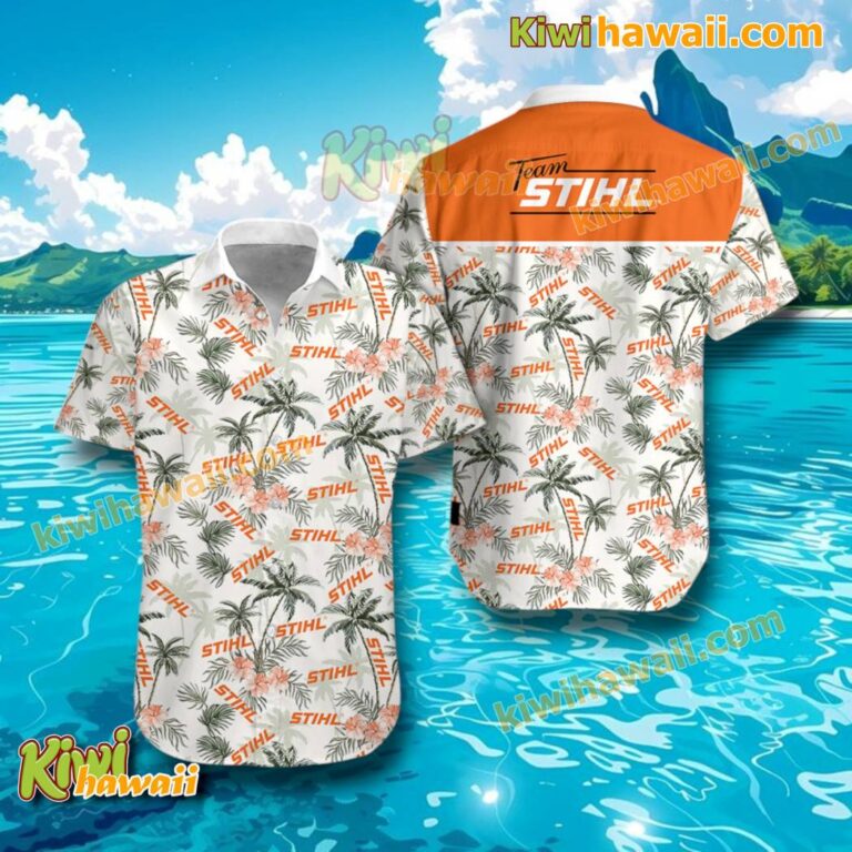 Team Stihl Tropical Hawaiian Shirt qfRvHZU