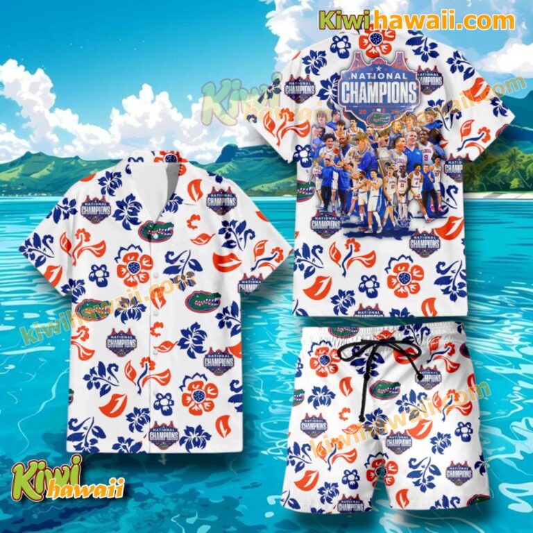 Florida Gators 2025 National Champions Hawaiian Set wHGxQDy