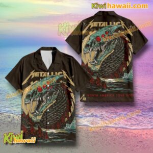 Metallica M72 North America Tour 2025 Hawaiian Shirt yvP73nw