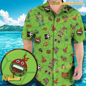 Ninja Turtles Heads Hawaiian Shirt o374JWR