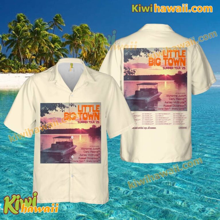 Little Big Town Summer Tour 25 T-shirt Hawaiian Shirt dLqTkpn