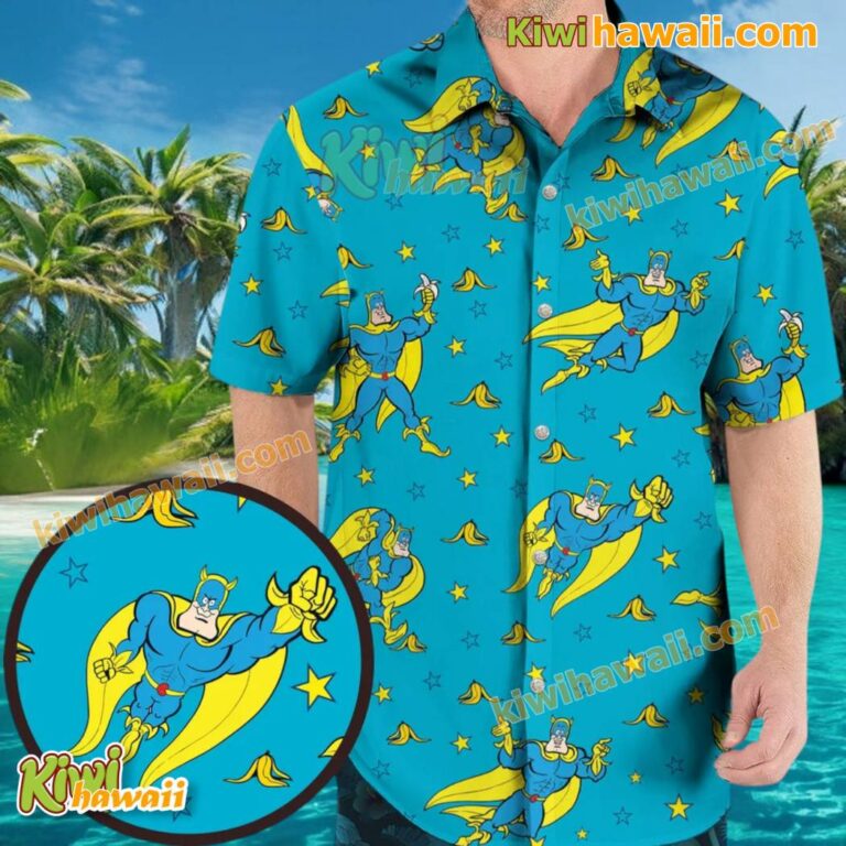 Bananaman Stars Hawaiian Shirt dyUt5Ph