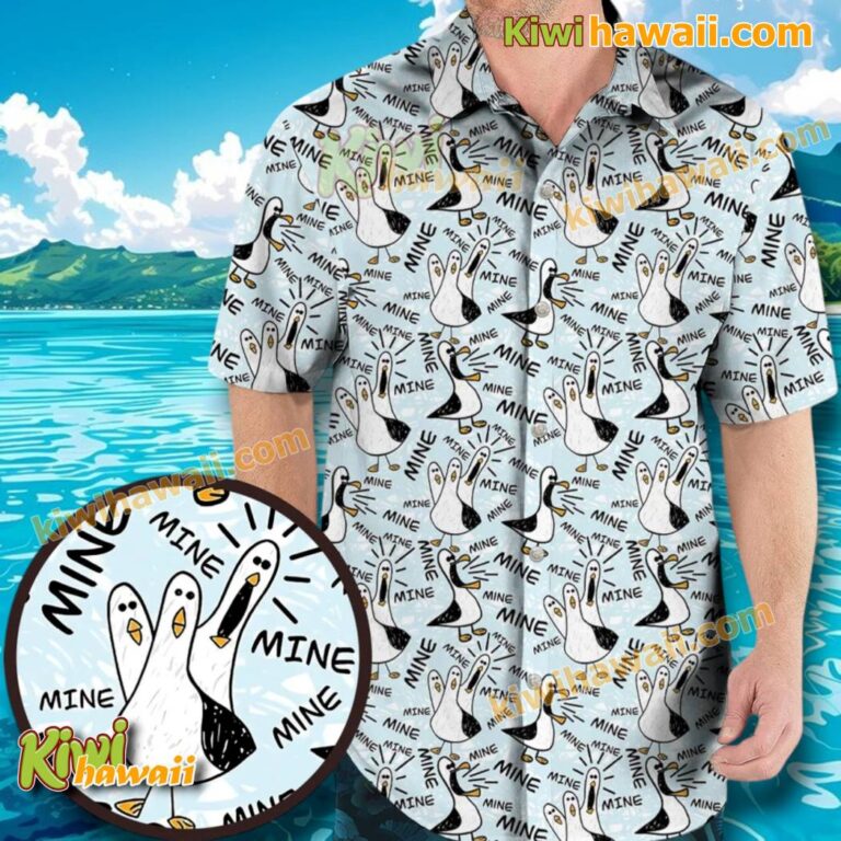 Mine Mine Mine Seagulls From Finding Nemo Hawaiian Shirt yIkNXGL