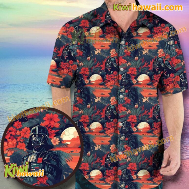 Darth Vader Tropical Sunset Hawaiian Shirt CUYF8ks