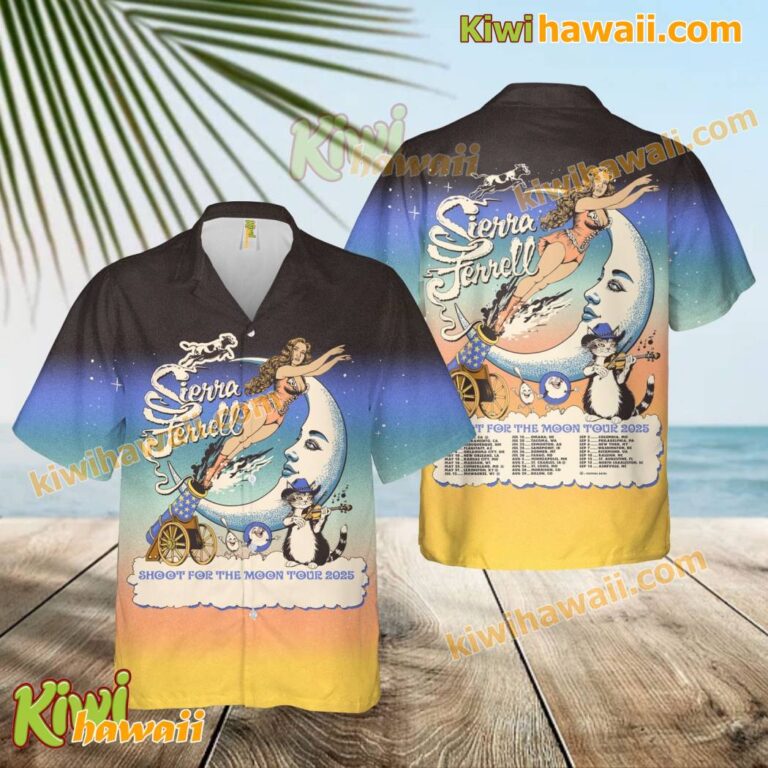 Sierra Ferrell Shoot For The Moon Tour 2025 Hawaiian Shirt UoCgAL7