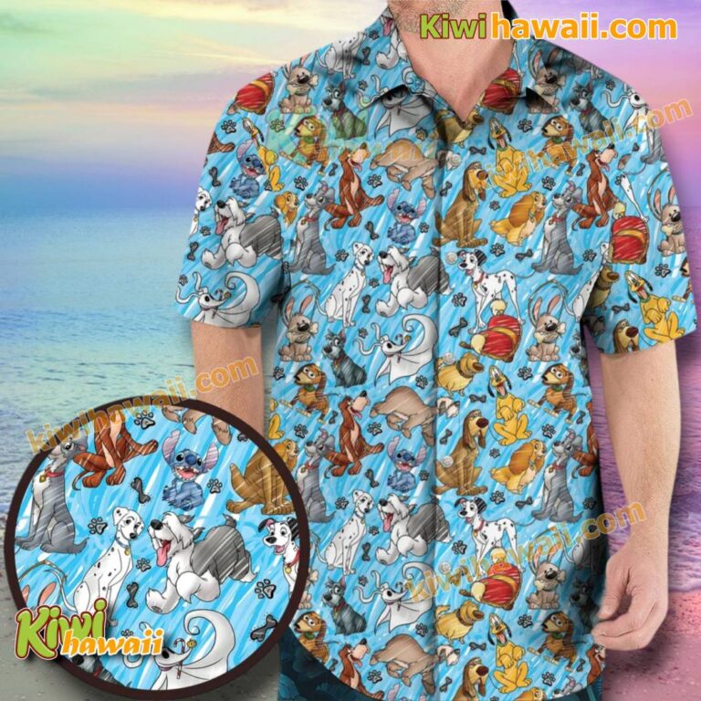Famous Animation Dogs Hawaiian Shirt uprEo8C