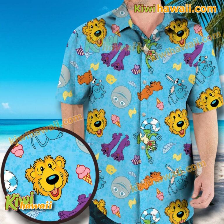 Bear In The Big Blue House Hawaiian Shirt x8N2jtd