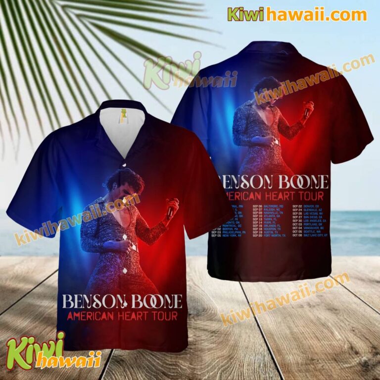 Benson Boone American Heart Tour 2025 Hawaiian Shirt K0Eptvb