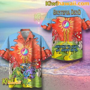 Grateful Dead Truckin' Sometimes The Light's All Shinin' On Me Hawaiian Shirt KcpEu6T
