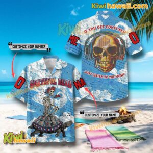 Grateful Dead Turtle If You Get Confused Just Listen To The Music Personalized Hawaiian Shirt yxVgQoR