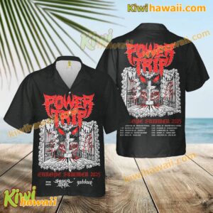 Power Trip Europe Summer 2025 Hawaiian Shirt qfmWU8S