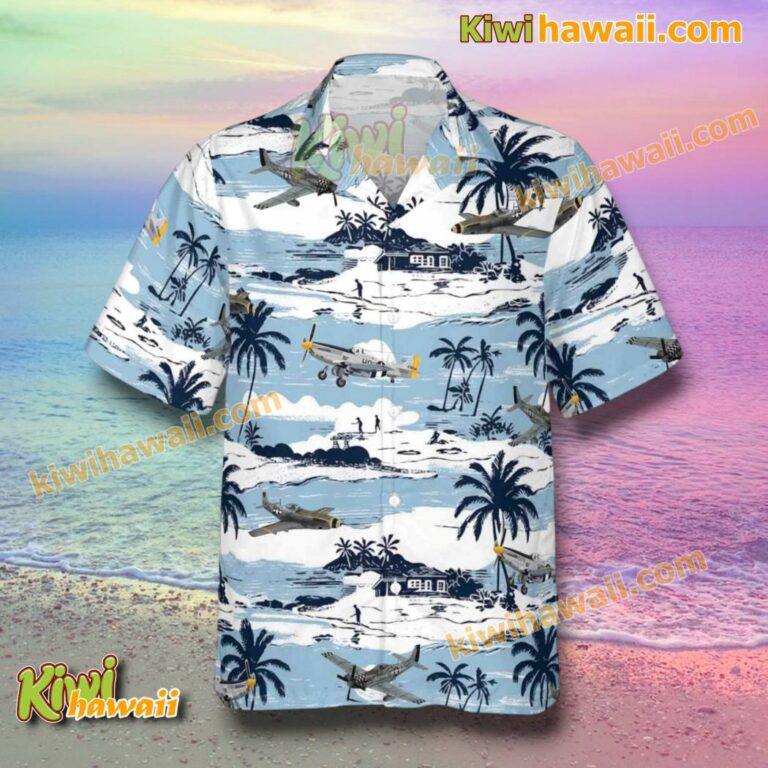 North American P-51 Mustang Aircraft Hawaiian Shirt IT6UD47
