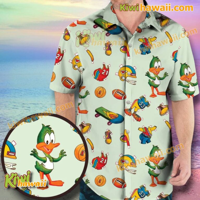 Plucky Duck Tiny Toon Adventures Hawaiian Shirt qiIwRAQ