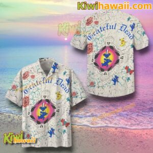 Vintage 1991 Grateful Dead Bears Hawaiian Shirt uzgXkST