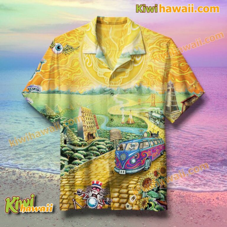 Grateful Dead Golden Road Hawaiian Shirt 5iU4G7P