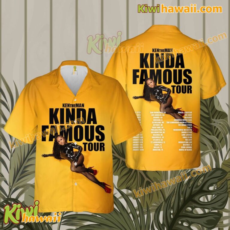 KenTheMan Kinda Famous Tour 2025 Hawaiian Shirt BWZohxA