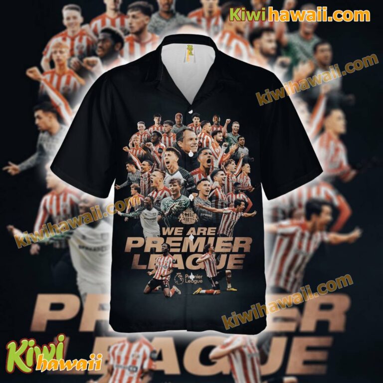 Sunderland AFC We Are Premier League Hawaiian Shirt hjw9TR7