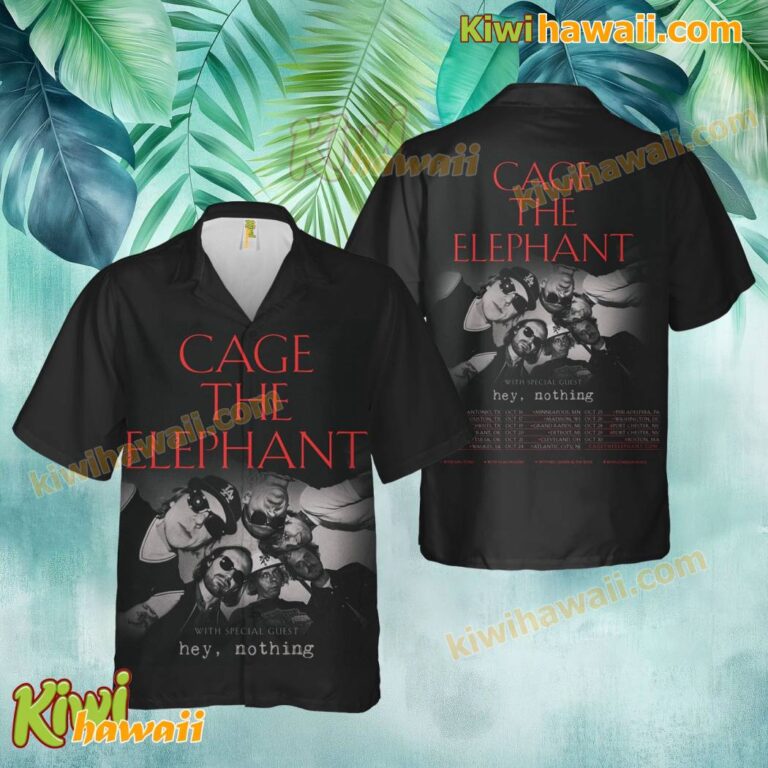 Cage The Elephant Fall 2025 US Tour Hawaiian Shirt 3z1cUFH