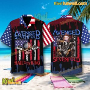 Avenged Sevenfold Hail To The King 4th Of July Hawaiian Shirt 0mRlIaS