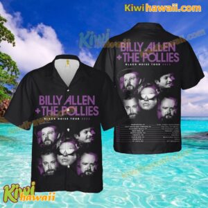 Billy Allen The Pollies Black Noise Tour 2025 Hawaiian Shirt IEhlwLK