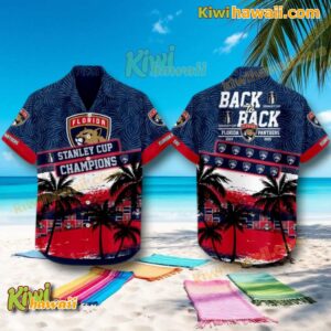 Florida Panthers Back To Back Stanley Cup Champions 2025 Hawaiian Shirt OfwZ3Fe