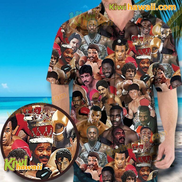Fight Night Fit Boxing Legends Hawaiian Shirt n4gOlFy