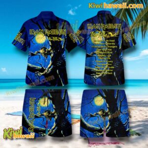 Iron Maiden Fear Of The Dark Album Hawaiian Shirt And Shorts B2kcFxf