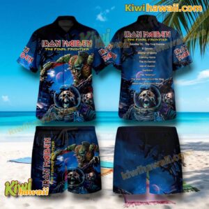 Iron Maiden The Final Frontier Album Hawaiian Shirt And Shorts s1SQfOh
