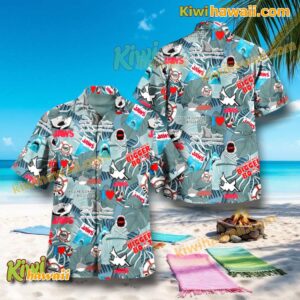 Jaws You're Gonna Need A Bigger Boat Tropical Hawaiian Shirt qhXKbHA