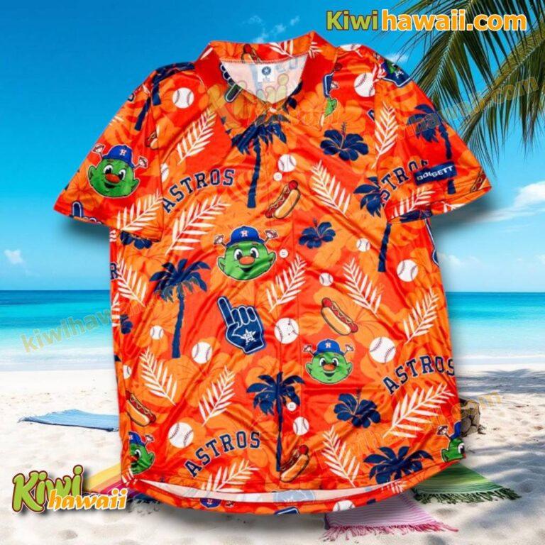 Houston Astros Orange Hawaiian Shirt 2025 wtVzU8D