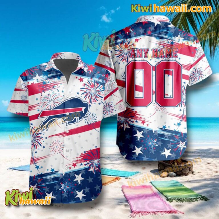 NFL Buffalo Bills Independence Day Firework Personalized Hawaiian Shirt aFJDt92