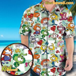 Snorks On Checks Hawaiian Shirt zF8cA7Y