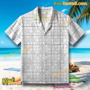 Sudoku Hawaiian Shirt K1wtfEX
