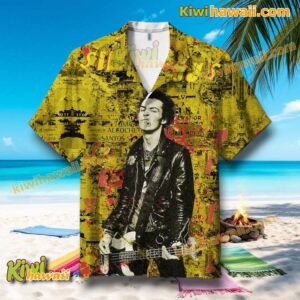 Syd Vicious Sex Pistols Art Hawaiian Shirt qjleUQr