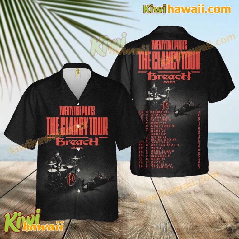 Twenty One Pilots The Clancy Tour Breach 2025 Hawaiian Shirt BLaVZ4E
