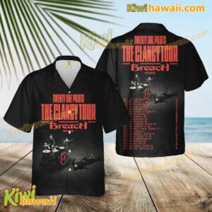 Twenty One Pilots The Clancy Tour Breach 2025 Hawaiian Shirt BLaVZ4E