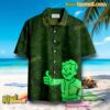 Vault Boy Button Down Hawaiian Shirt-b YrCsPbF