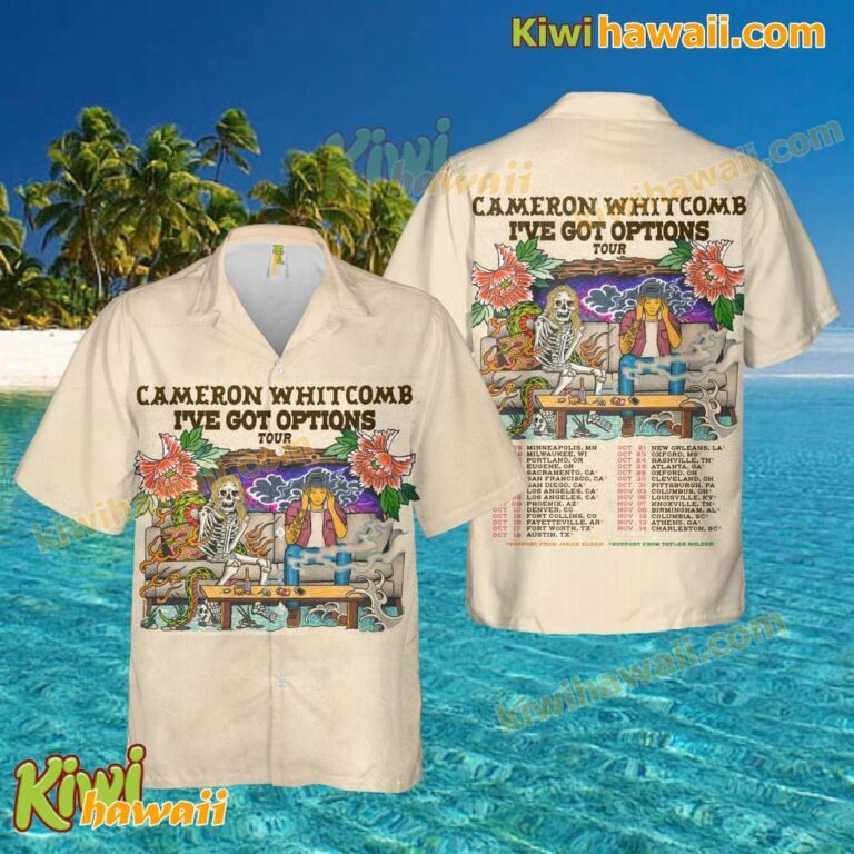 Cameron Whitcomb I've Got Options Tour 2025 Hawaiian Shirt IhN8eRT