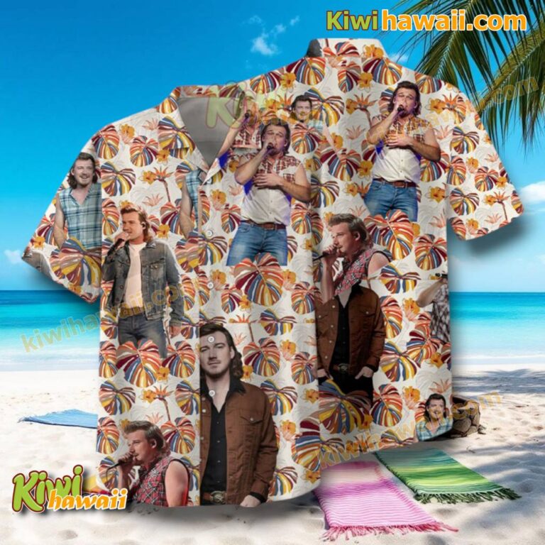 Morgan Wallen Colorful Monstera Leaves Hawaiian Shirt F9P3WmJ