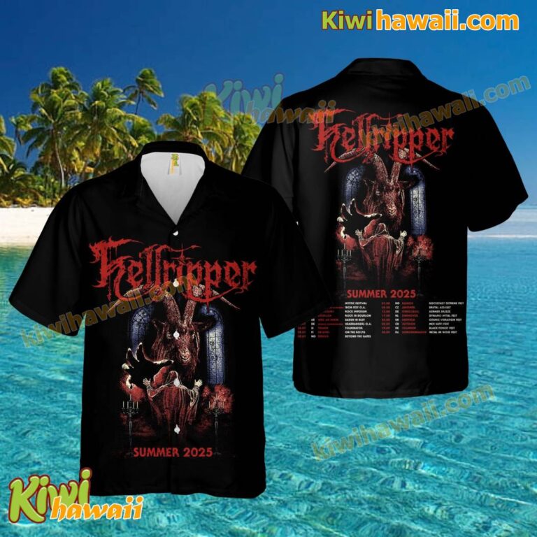 Hellripper Summer 2025 Tour Hawaiian Shirt PceLKWo