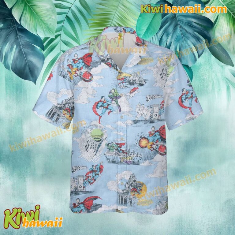 Superman Daily Planet Hawaiian Shirt GSghU0u