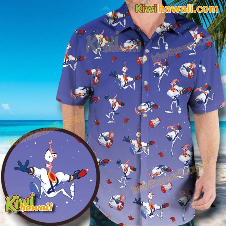 Earthworm Jim Hawaiian Shirt aFOwHBT