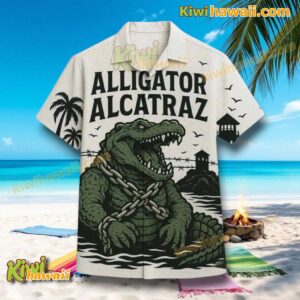 Alligator Alcatraz Hawaiian Shirt 5KmN3qx