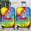 Grateful Dead 60th Anniversary Tie Dye Personalized Luggage Cover-b h2xtvXi
