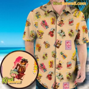 Huckleberry Hound Booby The World Of Playing Cards Hawaiian Shirt rQh9kcE