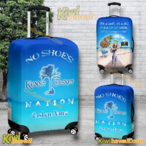 Kenny Chesney No Shoes Nation Personalized Luggage Cover mR8fFsS