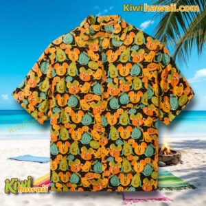 Mickey And Friends Halloween Pumpkin Heads Hawaiian Shirt wSedLsM